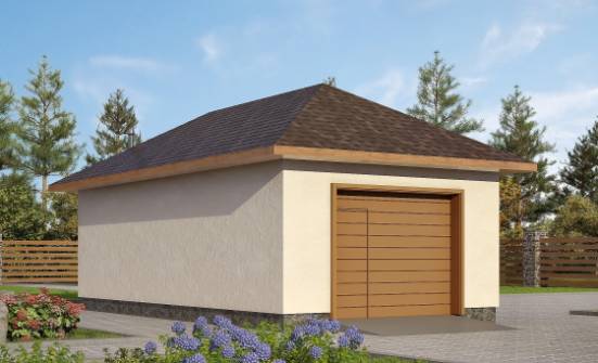 040-001-П Проект гаража из поризованных блоков Симферополь | Проекты одноэтажных домов от House Expert
