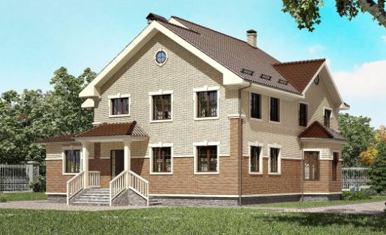 300-004-Л Проект двухэтажного дома, огромный дом из газобетона Симферополь | Проекты домов от House Expert