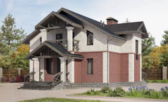 160-014-Л Проект двухэтажного дома, бюджетный домик из газобетона Симферополь | Проекты домов от House Expert