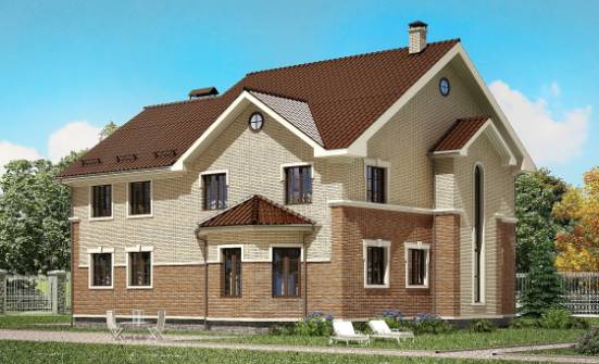 300-004-Л Проект двухэтажного дома, огромный дом из газобетона Симферополь | Проекты домов от House Expert
