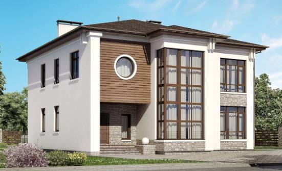 300-005-П Проект двухэтажного дома, современный коттедж из кирпича Симферополь | Проекты домов от House Expert