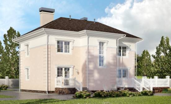 155-005-Л Проект двухэтажного дома, простой домик из керамзитобетонных блоков Симферополь | Проекты домов от House Expert
