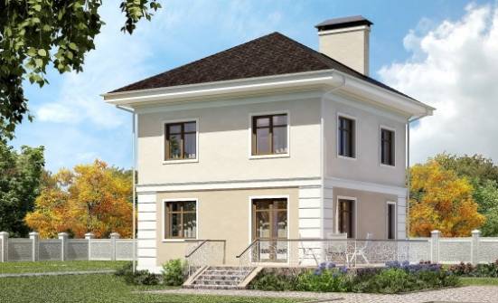 090-003-Л Проект двухэтажного дома, классический коттедж из арболита Симферополь | Проекты домов от House Expert