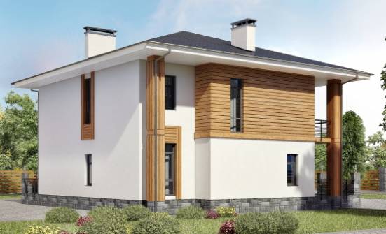 180-015-П Проект двухэтажного дома, классический дом из пеноблока Симферополь | Проекты домов от House Expert