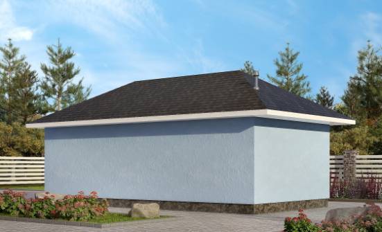 040-001-Л Проект гаража из арболита Симферополь | Проекты одноэтажных домов от House Expert