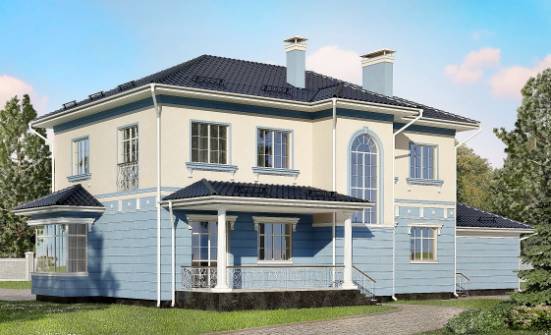 285-003-Л Проект двухэтажного дома, гараж, красивый дом из кирпича Симферополь | Проекты домов от House Expert