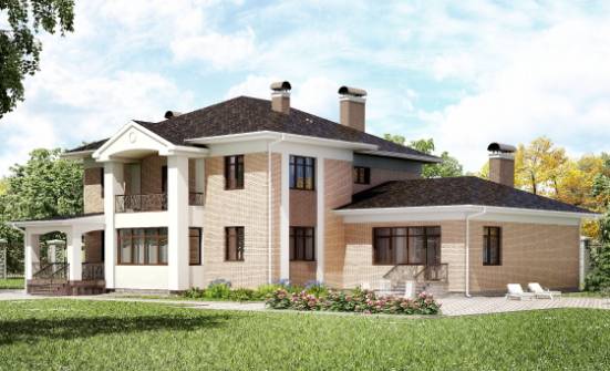 520-001-П Проект трехэтажного дома, классический загородный дом из бризолита Симферополь | Проекты домов от House Expert
