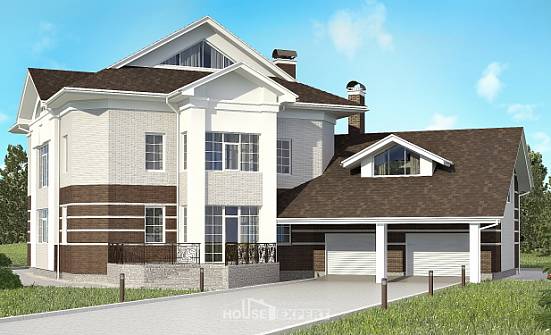 410-001-П Проект двухэтажного дома, гараж, классический коттедж из кирпича Симферополь | Проекты домов от House Expert