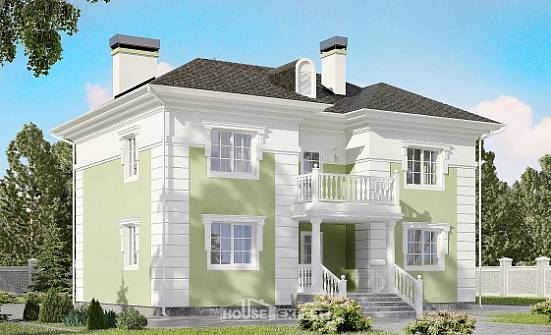 155-005-П Проект двухэтажного дома, скромный коттедж из блока Симферополь | Проекты домов от House Expert