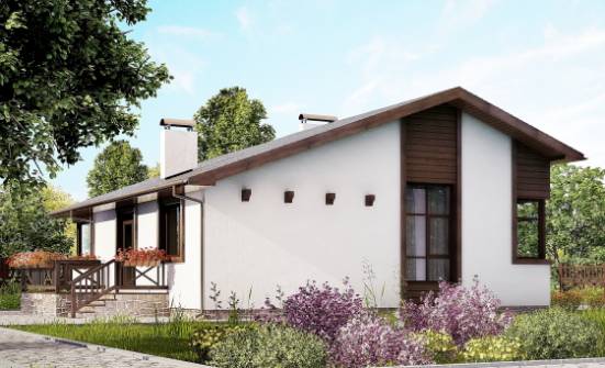 110-003-П Проект одноэтажного дома, уютный домик из поризованных блоков Симферополь | Проекты домов от House Expert