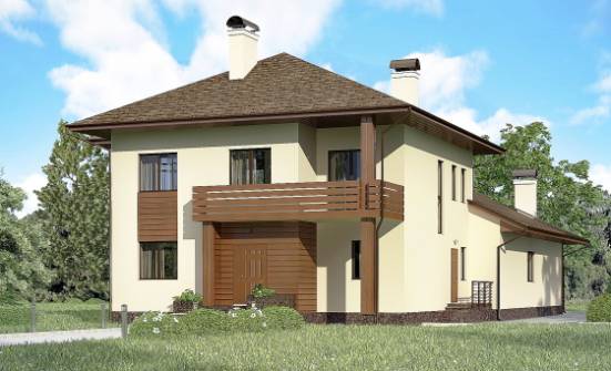 300-001-П Проект двухэтажного дома, классический домик из кирпича Симферополь | Проекты домов от House Expert