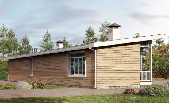 110-004-Л Проект бани из кирпича Симферополь | Проекты одноэтажных домов от House Expert