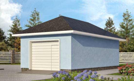 040-001-Л Проект гаража из арболита Симферополь | Проекты домов от House Expert