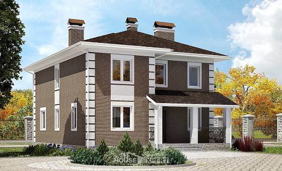 185-002-П Проект двухэтажного дома, доступный домик из твинблока Симферополь | Проекты домов от House Expert