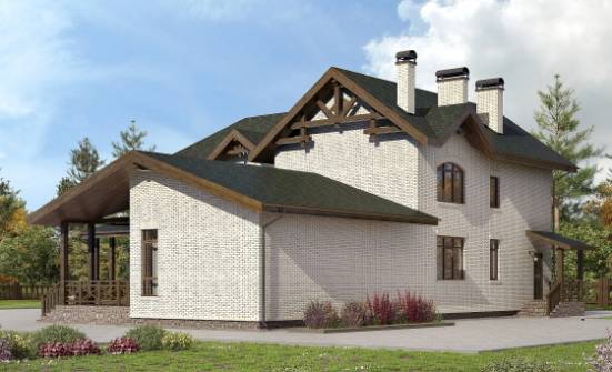 340-004-Л Проект двухэтажного дома, красивый домик из газосиликатных блоков Симферополь | Проекты домов от House Expert