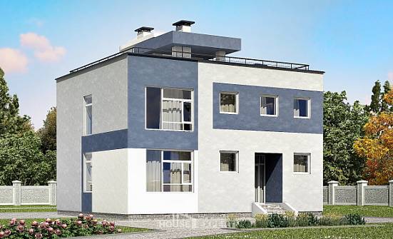180-005-П Проект двухэтажного дома, просторный домик из блока Симферополь | Проекты домов от House Expert