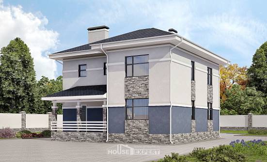 150-014-Л Проект двухэтажного дома, простой загородный дом из газосиликатных блоков Симферополь | Проекты домов от House Expert
