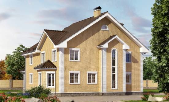 320-003-Л Проект двухэтажного дома, просторный коттедж из газосиликатных блоков Симферополь | Проекты домов от House Expert