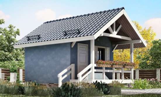 020-001-Л Проект одноэтажного дома, доступный домик из дерева Симферополь | Проекты домов от House Expert