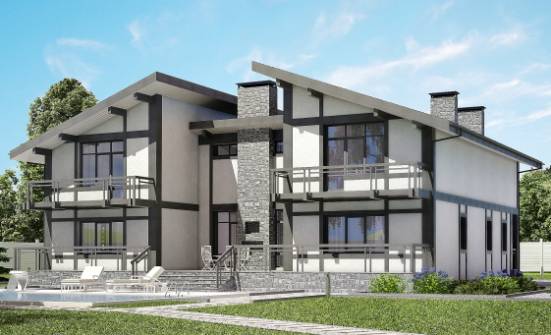 280-002-П Проект двухэтажного дома мансардный этаж, скромный загородный дом из кирпича Симферополь | Проекты домов от House Expert