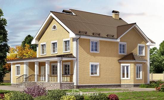 320-003-Л Проект двухэтажного дома, просторный коттедж из газосиликатных блоков Симферополь | Проекты домов от House Expert