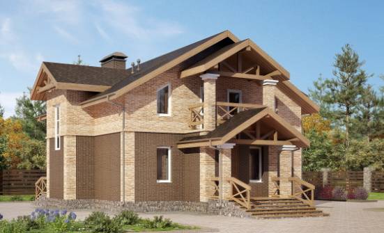160-014-П Проект двухэтажного дома, доступный коттедж из поризованных блоков Симферополь | Проекты домов от House Expert