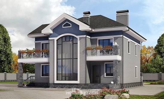 200-006-Л Проект двухэтажного дома, уютный дом из кирпича Симферополь | Проекты домов от House Expert