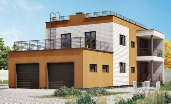 180-012-П Проект двухэтажного дома и гаражом, просторный дом из кирпича Симферополь | Проекты домов от House Expert