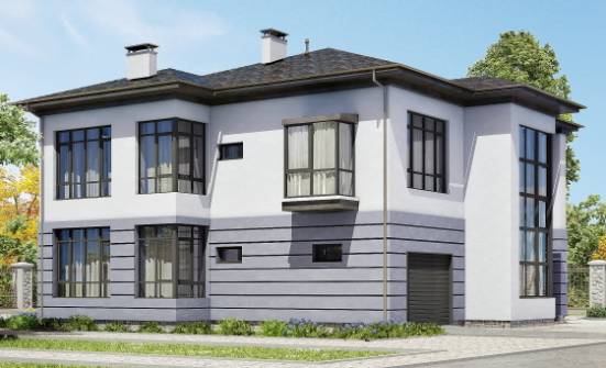 300-006-Л Проект двухэтажного дома, гараж, классический загородный дом из кирпича Симферополь | Проекты домов от House Expert