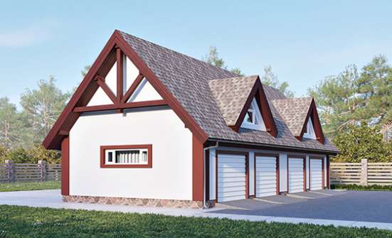 145-002-Л Проект гаража из арболита Симферополь | Проекты домов от House Expert