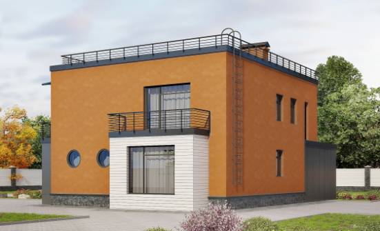 260-002-Л Проект двухэтажного дома, гараж, просторный загородный дом из теплоблока Симферополь | Проекты домов от House Expert