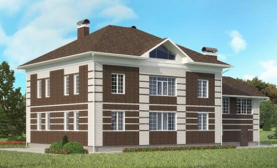 505-002-Л Проект трехэтажного дома, гараж, уютный домик из кирпича Симферополь | Проекты домов от House Expert
