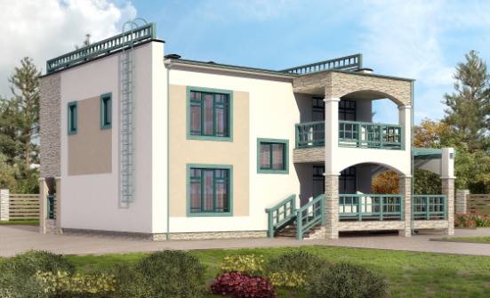 150-010-П Проект двухэтажного дома, бюджетный домик из кирпича Симферополь | Проекты домов от House Expert