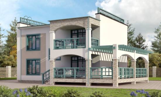 150-010-П Проект двухэтажного дома, бюджетный домик из кирпича Симферополь | Проекты домов от House Expert