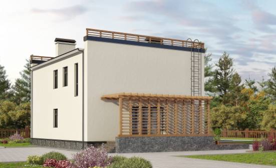 215-002-Л Проект двухэтажного дома, классический коттедж из керамзитобетонных блоков Симферополь | Проекты домов от House Expert
