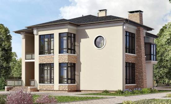 300-005-Л Проект двухэтажного дома, современный дом из кирпича Симферополь | Проекты домов от House Expert