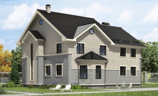 300-004-П Проект двухэтажного дома, уютный коттедж из твинблока Симферополь | Проекты домов от House Expert