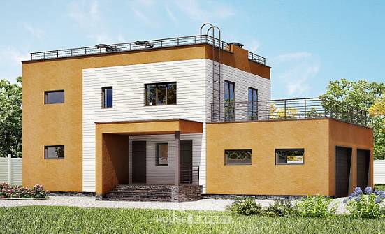 180-012-П Проект двухэтажного дома и гаражом, просторный дом из кирпича Симферополь | Проекты домов от House Expert