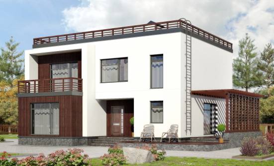 215-002-П Проект двухэтажного дома, средний дом из газобетона Симферополь | Проекты домов от House Expert