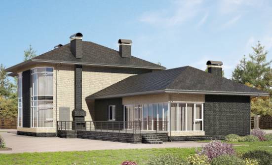305-003-Л Проект двухэтажного дома, красивый домик из арболита Симферополь | Проекты домов от House Expert