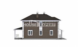185-002-П Проект двухэтажного дома, небольшой коттедж из бризолита Симферополь, House Expert