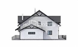 290-003-П Проект двухэтажного дома с мансардным этажом, классический дом из пеноблока Симферополь, House Expert