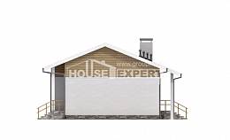 080-004-П Проект одноэтажного дома, классический дом из бризолита Симферополь, House Expert
