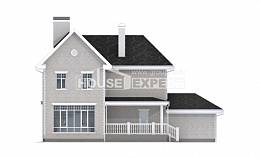 190-001-Л Проект двухэтажного дома, гараж, красивый домик из кирпича, Симферополь