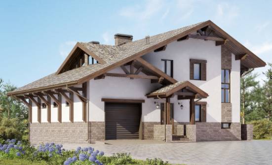 305-002-П Проект трехэтажного дома мансардой, классический дом из кирпича Симферополь | Проекты домов от House Expert