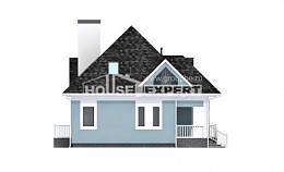 110-001-Л Проект двухэтажного дома с мансардой, бюджетный загородный дом из газобетона Симферополь, House Expert