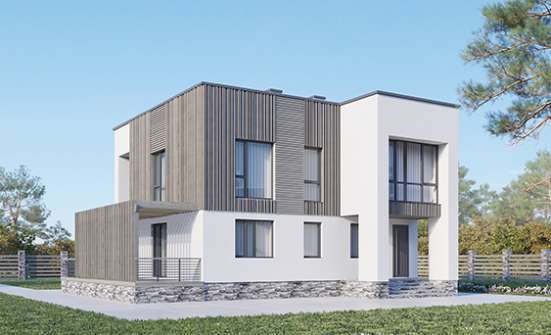 150-017-П Проект двухэтажного дома, уютный дом из бризолита Симферополь | Проекты домов от House Expert