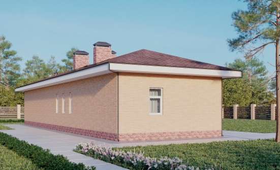 110-006-П Проект бани из бризолита Симферополь | Проекты одноэтажных домов от House Expert