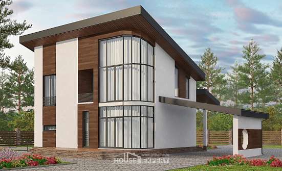 230-001-П Проект двухэтажного дома с мансардой, простой дом из кирпича, Симферополь