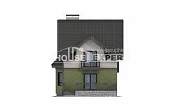 120-003-П Проект двухэтажного дома мансардный этаж, простой дом из керамзитобетонных блоков Симферополь, House Expert